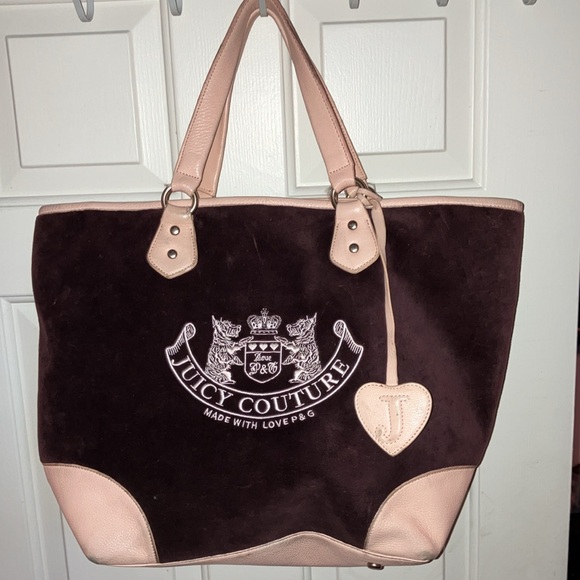 Juicy couture weekend velour purse tote in purple - Picture 3 of 8